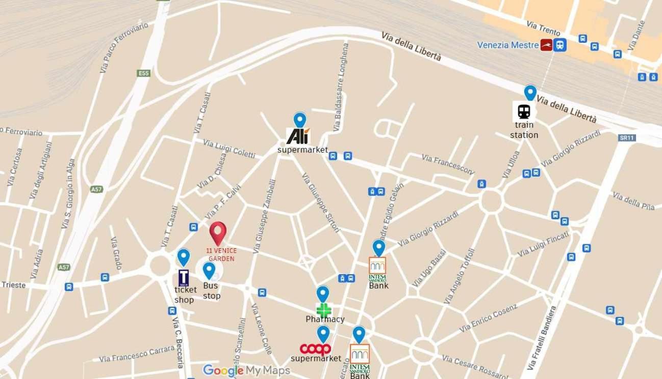 11 Venice Garden Private Garden Parking Free Apartment Marghera Bagian luar foto
